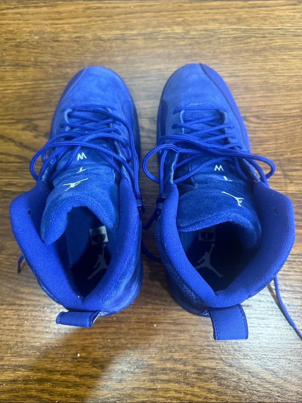 Nike Air Jordan 12 Retro “Deep Royal” Suede Basketball Shoes